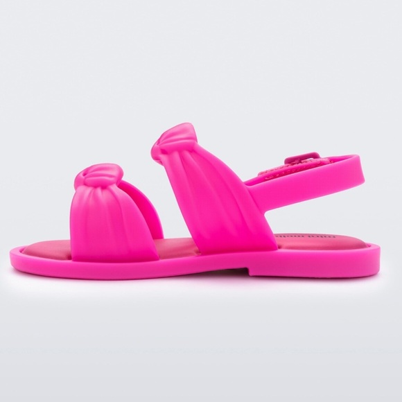 Mini Melissa Pink Velvet Sandal - Picture 4 of 4